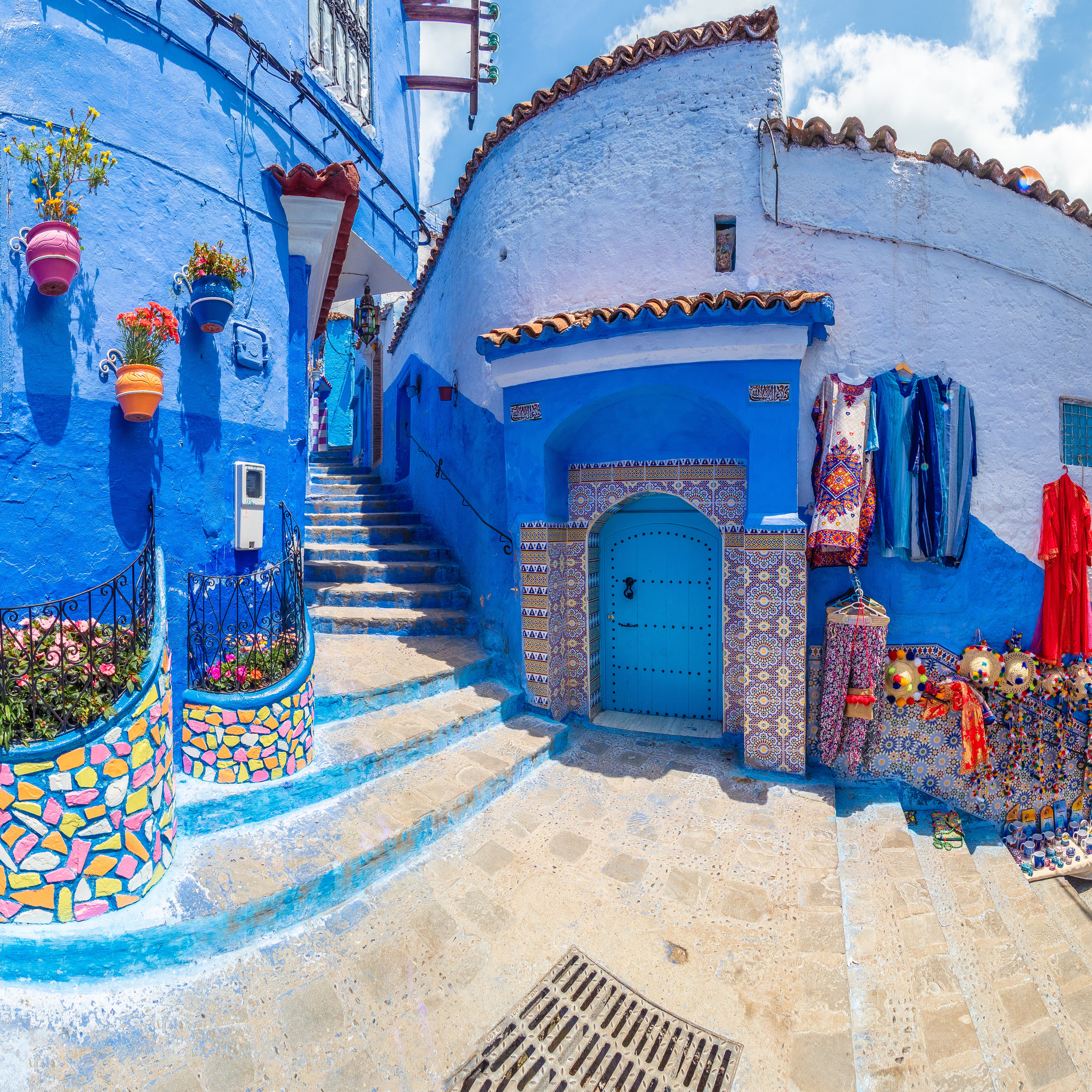 Morning and Streets at Chefchaouen - Morocco's Blue City